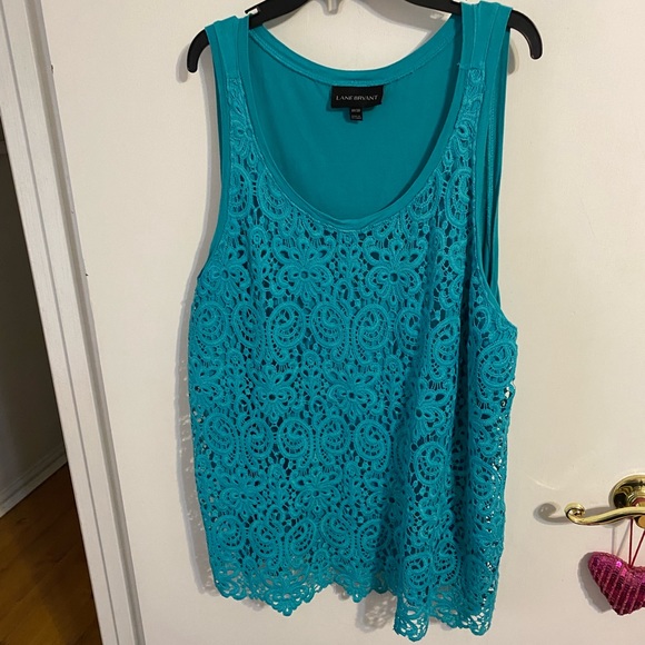 Tops - 18/20 Lane Bryant turquoise sleeveless shirt
